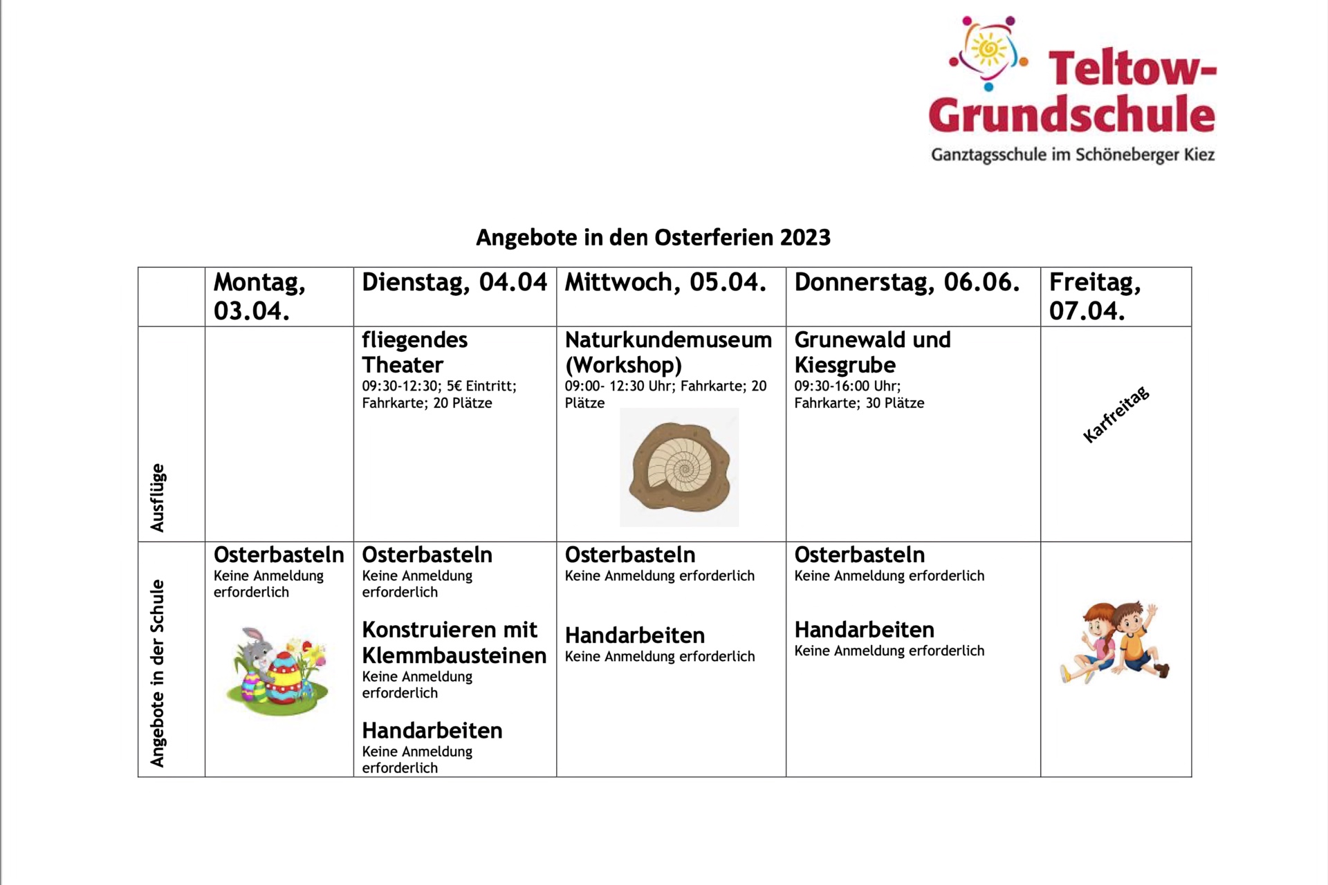 Osterferienprogramm