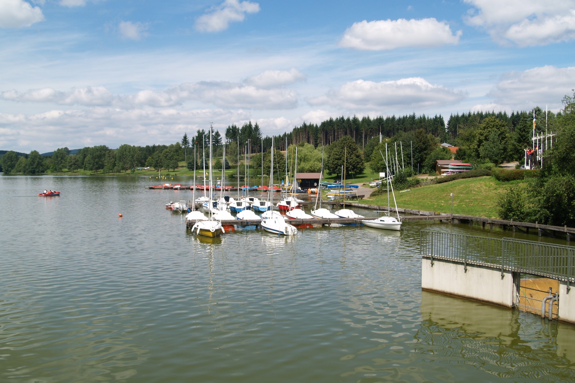 Stausee Losheim im Landkreis Merzig-Wadern
