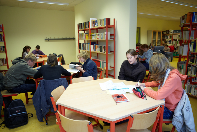 Schülerinnen und Schüler beim Lernen