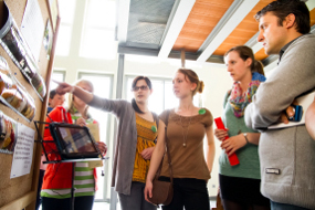 Teilnehmerinnen und Teilnehmer eines Workshops