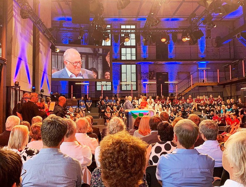 Blick aus dem Publikum bei der Preisverleihung