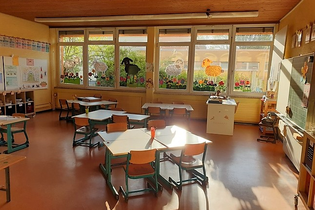 Blick in ein Klassenzimmer