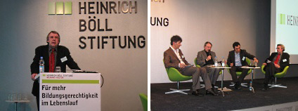 Prof. Heinz-Elmar Tenorth und Diskussionsrunde