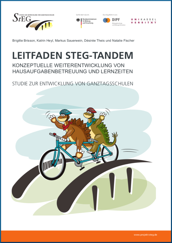 Cover der Broschüre "Leitfaden STEG-Tandem"