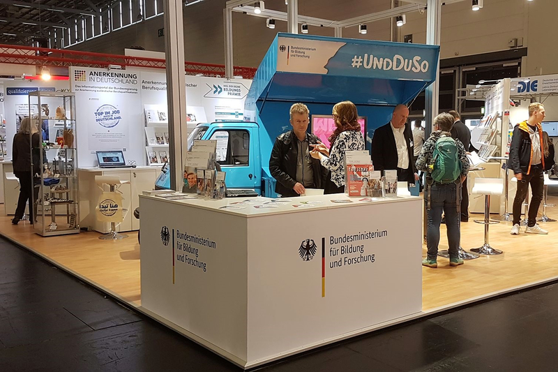 Stand des BMBF auf der didacta