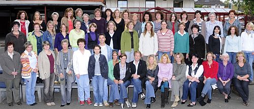 Gruppenfoto von Lehrern und Lehrerinnen