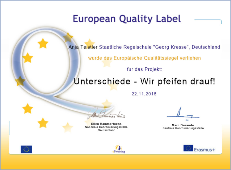 Europäisches Qualitätssiegel