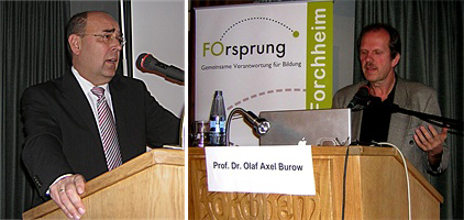 Links: Franz Stumpf. Rechts: Olaf Axel Burow.