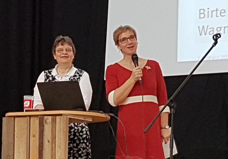 Sabine Hüsemann und Anna-Margarete Davis eröffnen die Tagung