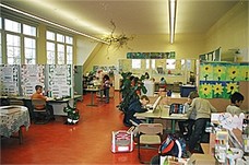 Blick in ein Klassenzimmer