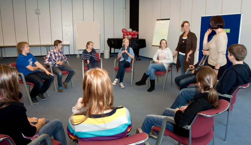 Moderierte Gesprächsrunde mit Schülerinnen und Schülern