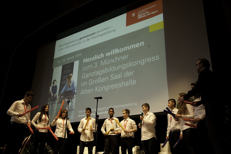 Musikgruppe auf der Bühne