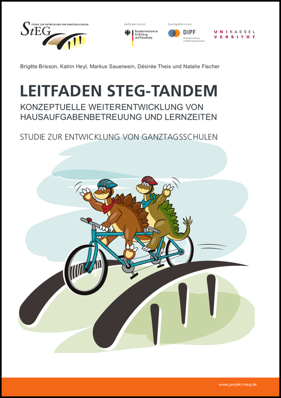 Cover StEG-Tandem mit Maskottchen StEGosaurus