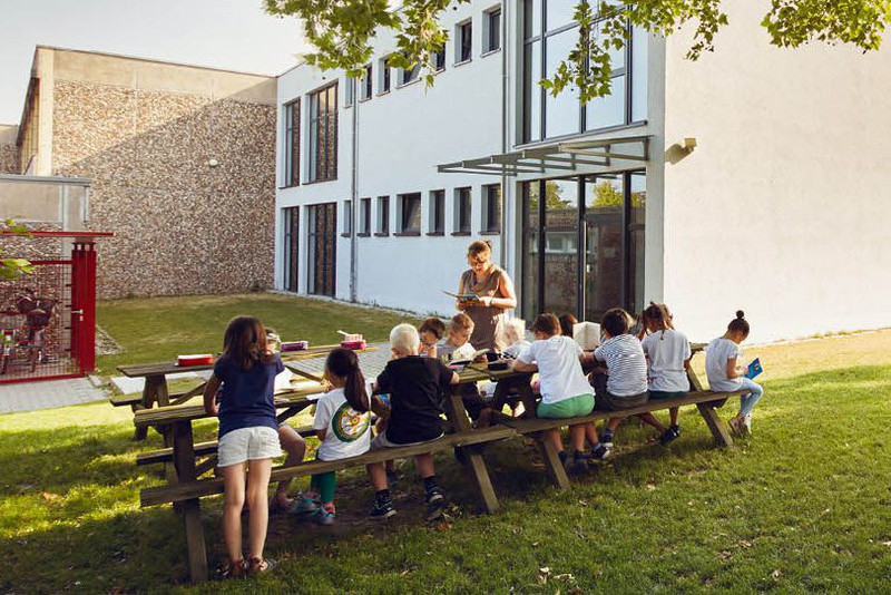 Klassenzimmer draußen