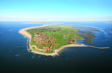 Luftbild der Insel Baltrum
