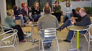 Gespräch mit Schülerinnen und Schülern der Regionalen Schule Marnitz