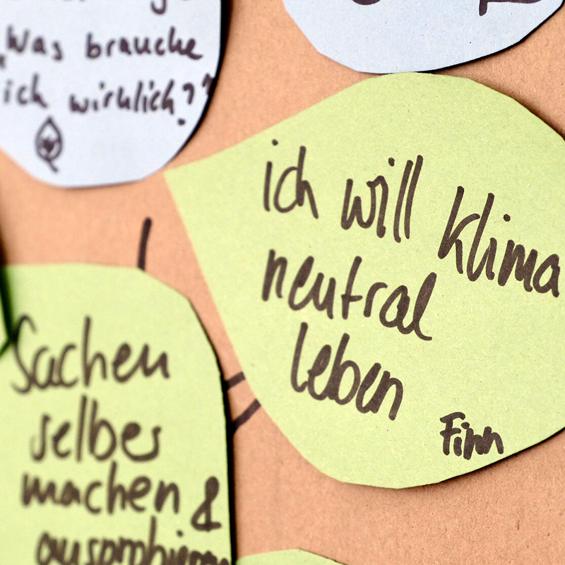 Poster "Ich will klimaneutral leben, Finn"