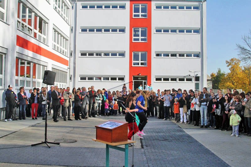 Aufführung vor der Oberschule Nord