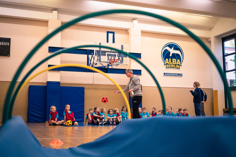 Sportunterricht in der Halle