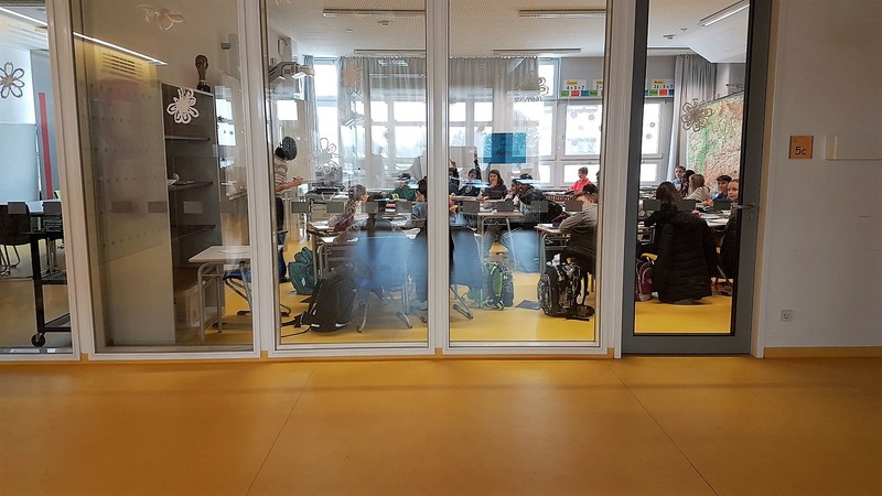 Gläsernes Lernhausklassenzimmer der Artur-Kutscher-Realschule
