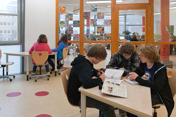 Lernräume in der Regine Hildebrandt-Gesamtschule in Birkenwerder