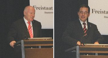 Georg Milbradt und Steffen Flath