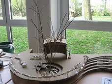 Modell der künftigen Terrasse