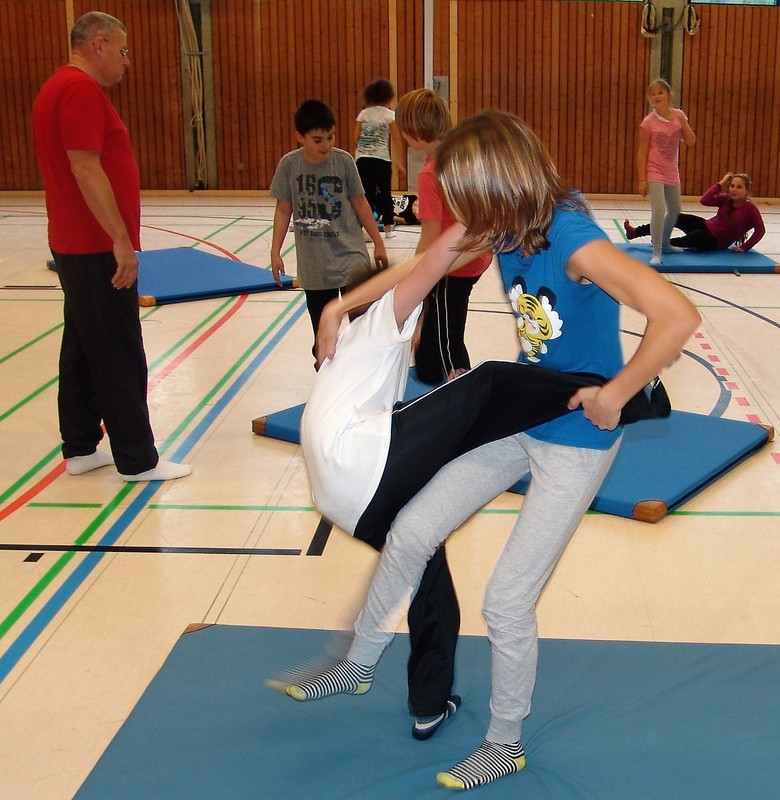 Übungsszene einer Judo-AG