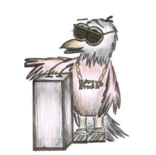 Adler als Maskottchen